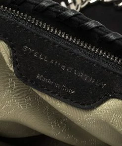 Best deal ✨ Stella McCartney Black Faux Leather Falabella Shoulder Bag For 👩 Women 😀 -Stella McCartney Shop luxury women stella mccartney used handbags p336006 002