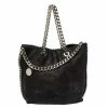 Best deal ✨ Stella McCartney Black Faux Leather Falabella Shoulder Bag For 👩 Women 😀 -Stella McCartney Shop luxury women stella mccartney used handbags p336006 009