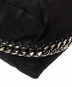 Best deal ✨ Stella McCartney Black Faux Leather Falabella Shoulder Bag For 👩 Women 😀 -Stella McCartney Shop luxury women stella mccartney used handbags p336006 010