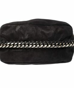 Best deal ✨ Stella McCartney Black Faux Leather Falabella Shoulder Bag For 👩 Women 😀 -Stella McCartney Shop luxury women stella mccartney used handbags p336006 012