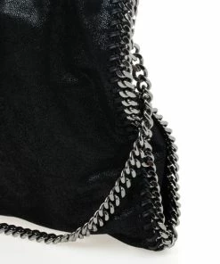 Discount 🌟 Stella McCartney Black Metallic Falabella Tote For 👩 Women 👍 -Stella McCartney Shop luxury women stella mccartney used handbags p34116 007