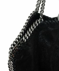 Discount 🌟 Stella McCartney Black Metallic Falabella Tote For 👩 Women 👍 -Stella McCartney Shop luxury women stella mccartney used handbags p34116 008