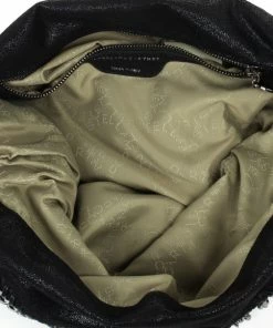 Discount 🌟 Stella McCartney Black Metallic Falabella Tote For 👩 Women 👍 -Stella McCartney Shop luxury women stella mccartney used handbags p34116 012