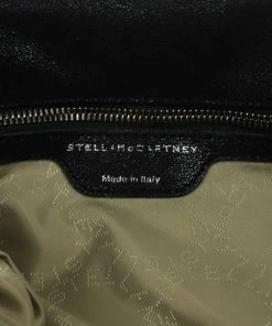 Discount 🌟 Stella McCartney Black Metallic Falabella Tote For 👩 Women 👍 -Stella McCartney Shop luxury women stella mccartney used handbags p34116 016
