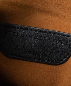 Discount 🌟 Stella McCartney Black Floral Embroidered Faux Leather Botanical Zip Clutch For 👩 Women 👏 -Stella McCartney Shop luxury women stella mccartney used handbags p347413 010