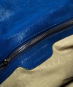 Cheapest 🔔 Stella McCartney Blue Faux Leather Large Falabella Flap Shoulder Bag For 👩 Women 🛒 -Stella McCartney Shop luxury women stella mccartney used handbags p347426 011