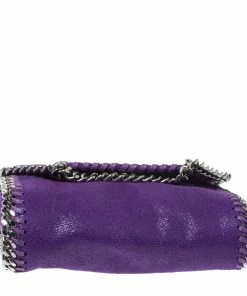 Best reviews of 🔔 Stella McCartney Purple Faux Leather Mini Falabella Crossbody Bag For 👩 Women 👍 -Stella McCartney Shop luxury women stella mccartney used handbags p348701 008