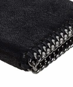 Cheapest 🛒 Stella McCartney Black Faux Leather Falabella Zip Wallet For 👩 Women ✔️ -Stella McCartney Shop luxury women stella mccartney used handbags p349512 008
