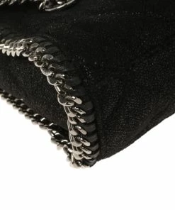 Best Sale ⭐ Stella McCartney Black Faux Leather Mini Falabella Shoulder Bag For 👩 Women ⭐ -Stella McCartney Shop luxury women stella mccartney used handbags p350369 008