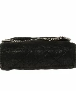 Best Sale ⭐ Stella McCartney Black Faux Leather Mini Falabella Shoulder Bag For 👩 Women ⭐ -Stella McCartney Shop luxury women stella mccartney used handbags p350369 009