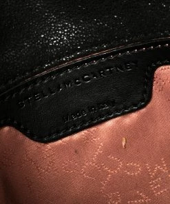 Best Sale ⭐ Stella McCartney Black Faux Leather Mini Falabella Shoulder Bag For 👩 Women ⭐ -Stella McCartney Shop luxury women stella mccartney used handbags p350369 013