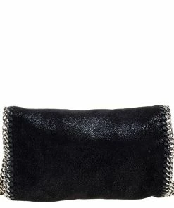 Promo ❤️ Stella McCartney Black Faux Leather Falabella Crossbody Bag For 👩 Women 🤩 -Stella McCartney Shop luxury women stella mccartney used handbags p352535 003