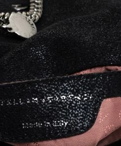 Promo ❤️ Stella McCartney Black Faux Leather Falabella Crossbody Bag For 👩 Women 🤩 -Stella McCartney Shop luxury women stella mccartney used handbags p352535 004