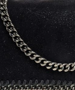 Promo ❤️ Stella McCartney Black Faux Leather Falabella Crossbody Bag For 👩 Women 🤩 -Stella McCartney Shop luxury women stella mccartney used handbags p352535 008