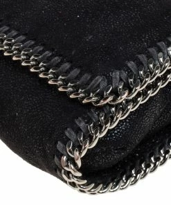 Promo ❤️ Stella McCartney Black Faux Leather Falabella Crossbody Bag For 👩 Women 🤩 -Stella McCartney Shop luxury women stella mccartney used handbags p352535 010