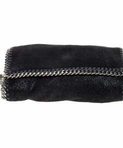 Promo ❤️ Stella McCartney Black Faux Leather Falabella Crossbody Bag For 👩 Women 🤩 -Stella McCartney Shop luxury women stella mccartney used handbags p352535 012