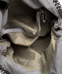 Best deal 🔥 Stella McCartney Metallic Silver Tweed Falabella Tote For 👩 Women 🔔 -Stella McCartney Shop luxury women stella mccartney used handbags p356993 003