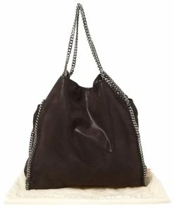 Hot Sale 🛒 Stella McCartney Brown Faux Leather Large Falabella Tote For 👩 Women 🌟 -Stella McCartney Shop luxury women stella mccartney used handbags p357988 007