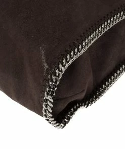 Hot Sale 🛒 Stella McCartney Brown Faux Leather Large Falabella Tote For 👩 Women 🌟 -Stella McCartney Shop luxury women stella mccartney used handbags p357988 010