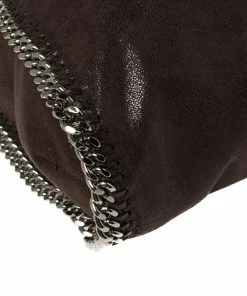 Hot Sale 🛒 Stella McCartney Brown Faux Leather Large Falabella Tote For 👩 Women 🌟 -Stella McCartney Shop luxury women stella mccartney used handbags p357988 011