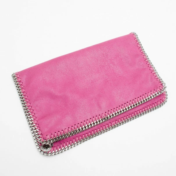 Coupon 💯 Stella McCartney Pink Fallabella Foldover Clutch For 👩 Women 🔔 3 Coupon 💯 Stella McCartney Pink Fallabella Foldover Clutch For 👩 Women 🔔