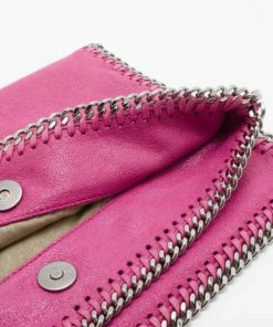 Coupon 💯 Stella McCartney Pink Fallabella Foldover Clutch For 👩 Women 🔔 23 Coupon 💯 Stella McCartney Pink Fallabella Foldover Clutch For 👩 Women 🔔 -Stella McCartney Shop luxury women stella mccartney used handbags p35985 011
