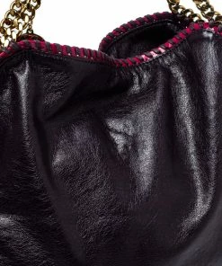 Cheap 🎁 Stella McCartney Plum/Pink Faux Leather Small Falabella Tote For 👩 Women 🌟 -Stella McCartney Shop luxury women stella mccartney used handbags p368205 004