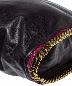 Cheap 🎁 Stella McCartney Plum/Pink Faux Leather Small Falabella Tote For 👩 Women 🌟 -Stella McCartney Shop luxury women stella mccartney used handbags p368205 010