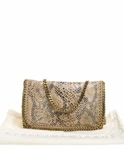 Best deal 🧨 Stella McCartney Beige Snakeskin Effect Falabella Crossbody Bag For 👩 Women 🎉 -Stella McCartney Shop luxury women stella mccartney used handbags p369092 005