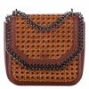 Coupon ⭐ Stella McCartney Caramel/brown Falabella Box Wicker Basket Crossbody Bag For 👩 Women 🎁 -Stella McCartney Shop luxury women stella mccartney used handbags p369148 006