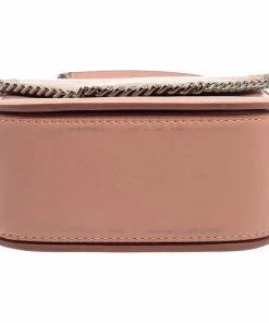 Cheapest 😉 Stella McCartney Pink Faux Leather Mini Falabella Box Shoulder Bag For 👩 Women 😉 -Stella McCartney Shop luxury women stella mccartney used handbags p372332 003