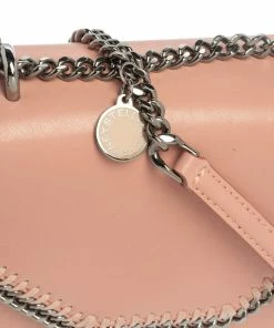 Cheapest 😉 Stella McCartney Pink Faux Leather Mini Falabella Box Shoulder Bag For 👩 Women 😉 -Stella McCartney Shop luxury women stella mccartney used handbags p372332 004