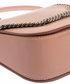 Cheapest 😉 Stella McCartney Pink Faux Leather Mini Falabella Box Shoulder Bag For 👩 Women 😉 -Stella McCartney Shop luxury women stella mccartney used handbags p372332 006