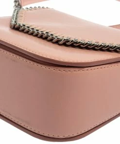 Cheapest 😉 Stella McCartney Pink Faux Leather Mini Falabella Box Shoulder Bag For 👩 Women 😉 -Stella McCartney Shop luxury women stella mccartney used handbags p372332 007