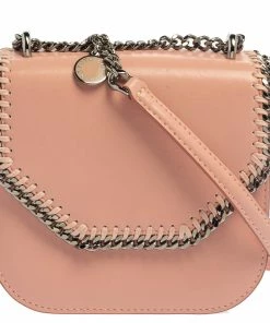 Cheapest ๐ Stella McCartney Pink Faux Leather Mini Falabella Box Shoulder Bag For ๐ฉ Women ๐
