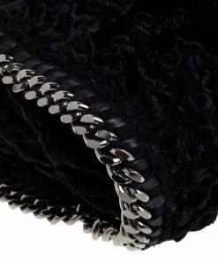 Budget ✨ Stella McCartney Black Faux Fur Small Falabella Tote For 👩 Women 🎁 -Stella McCartney Shop luxury women stella mccartney used handbags p375543 008