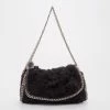 Wholesale ⌛ Stella McCartney Black Crochet Small Fallabella Bag For 👩 Women ❤️ -Stella McCartney Shop luxury women stella mccartney used handbags p37601 001