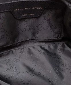 Wholesale ⌛ Stella McCartney Black Crochet Small Fallabella Bag For 👩 Women ❤️ -Stella McCartney Shop luxury women stella mccartney used handbags p37601 007