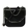 Outlet ❤️ Stella McCartney Black Faux Leather Mini Falabella Box Shoulder Bag For 👩 Women 🔥 -Stella McCartney Shop luxury women stella mccartney used handbags p377024 006