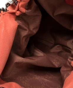 Hot Sale 👍 Stella McCartney Coral Faux Leather Falabella Tote For 👩 Women 🛒 -Stella McCartney Shop luxury women stella mccartney used handbags p377177 004