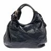 New ❤️ Stella McCartney Navy Blue Faux Leather Polly Hobo For 👩 Women 🌟 -Stella McCartney Shop luxury women stella mccartney used handbags p377564 006