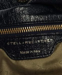 New ❤️ Stella McCartney Navy Blue Faux Leather Polly Hobo For 👩 Women 🌟 -Stella McCartney Shop luxury women stella mccartney used handbags p377564 011