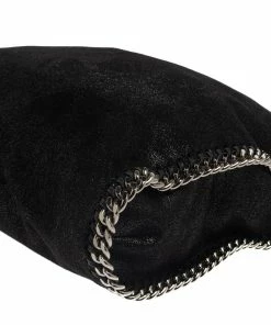 Hot Sale 🥰 Stella McCartney Black Faux Leather Falabella Tote For 👩 Women ❤️ -Stella McCartney Shop luxury women stella mccartney used handbags p378091 002