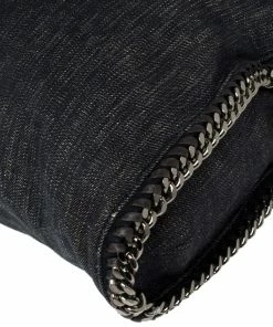 Brand new 👍 Stella McCartney Navy Blue Denim Small Falabella Tote For 👩 Women ✨ -Stella McCartney Shop luxury women stella mccartney used handbags p384647 006