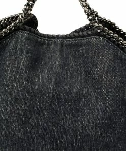 Brand new 👍 Stella McCartney Navy Blue Denim Small Falabella Tote For 👩 Women ✨ -Stella McCartney Shop luxury women stella mccartney used handbags p384647 008