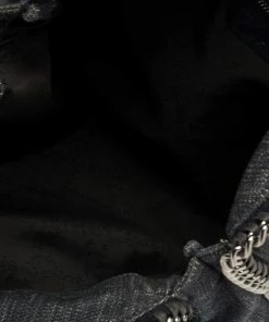 Brand new 👍 Stella McCartney Navy Blue Denim Small Falabella Tote For 👩 Women ✨ -Stella McCartney Shop luxury women stella mccartney used handbags p384647 013