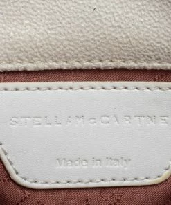 Discount ✔️ Stella McCartney White Faux Leather Mini Crystal Trim Falabella Shaggy Deer Shoulder Bag For 👩 Women 🎁 -Stella McCartney Shop luxury women stella mccartney used handbags p388397 002