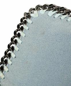 Best deal ⌛ Stella McCartney Sky Blue Faux Leather Falabella Shoulder Bag For 👩 Women 🛒 -Stella McCartney Shop luxury women stella mccartney used handbags p388784 003