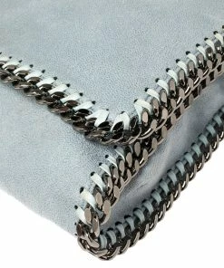 Best deal ⌛ Stella McCartney Sky Blue Faux Leather Falabella Shoulder Bag For 👩 Women 🛒 -Stella McCartney Shop luxury women stella mccartney used handbags p388784 008