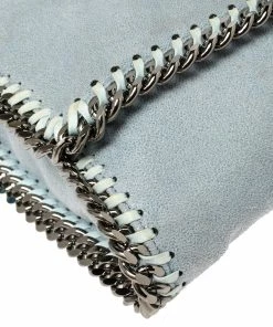 Best deal ⌛ Stella McCartney Sky Blue Faux Leather Falabella Shoulder Bag For 👩 Women 🛒 -Stella McCartney Shop luxury women stella mccartney used handbags p388784 009